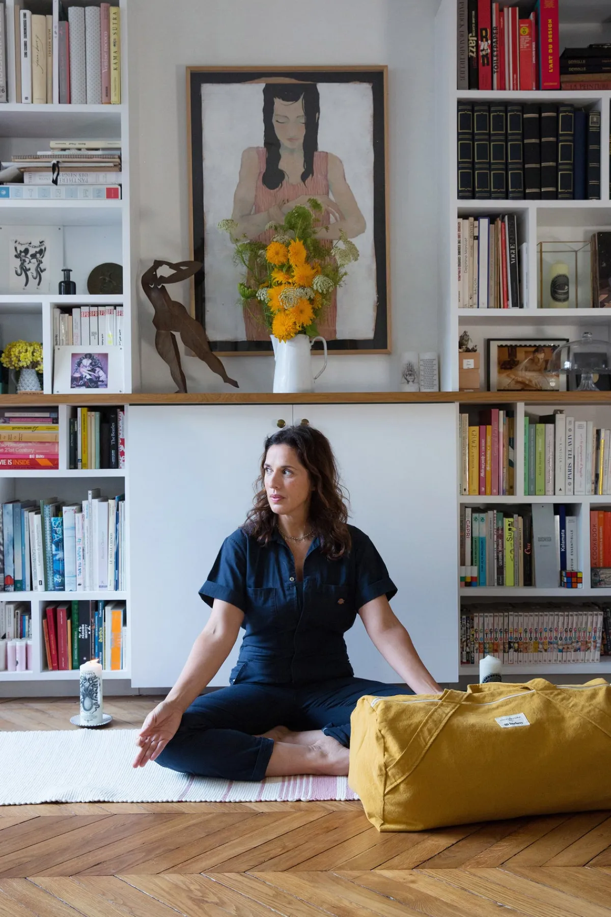 Outlet Rivedroite Paris LesacdeyogaencollaborationavecLiliBarbery Cotonrecycléjauneambré