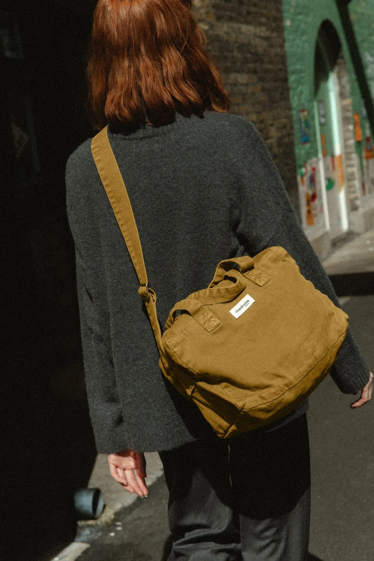 Clearance Rivedroite Paris Sauvallecitybag CotonupcycléGoldenGreen
